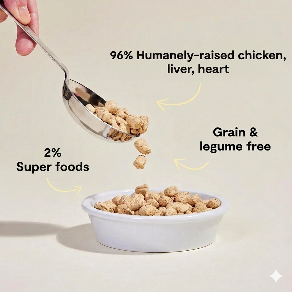 FREEZE-DRIED CAT FOOD CHICKEN RECIPE